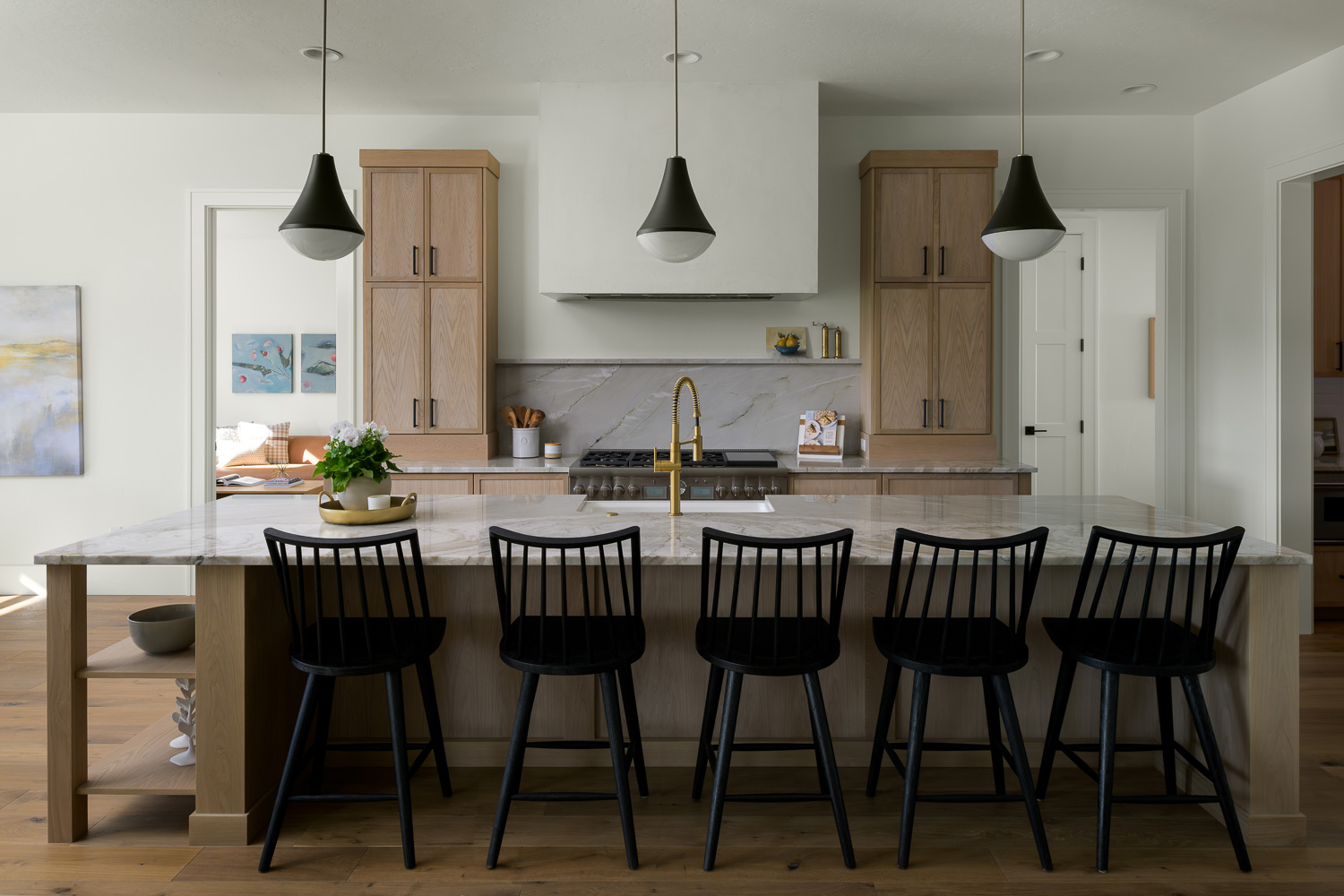 Covered outdoor patio with fireplace and evening sky view in Eagle Idaho